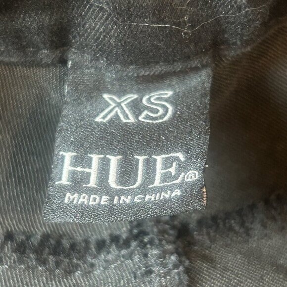 Hue Black Raw Edge Stretch Cotton Bermuda Shorts Size XS - Picture 5 of 9